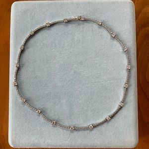 Stunning Epiphany Sterling Diamonique necklace EUC